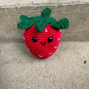 Crochet Strawberry Stuffie